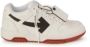 Off White Pijl Logo Leren Sneakers met Ritslabel White Heren - Thumbnail 5