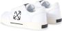 Off White Lage canvas sneakers met leren inzetstuk White Dames - Thumbnail 5