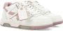 Off White Witte Roze Leren Sneakers Trendy Stijl White Dames - Thumbnail 2
