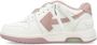 Off White Witte Roze Leren Sneakers Trendy Stijl White Dames - Thumbnail 3