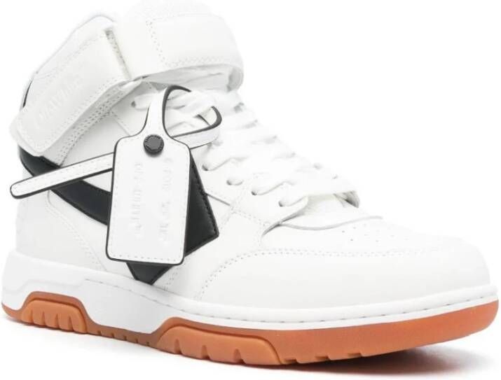 Off White Witte Sneakers met Zwarte Pijlen Wit Heren