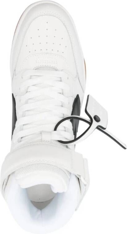 Off White Witte Sneakers met Zwarte Pijlen Wit Heren