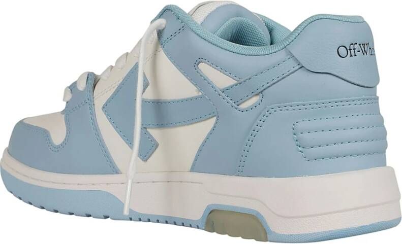 Off White Witte Sneakers Verhoog Stijl Luxe Mix Blue Dames