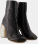 Off-White Spring leren enkellaarzen Zwart - Thumbnail 6