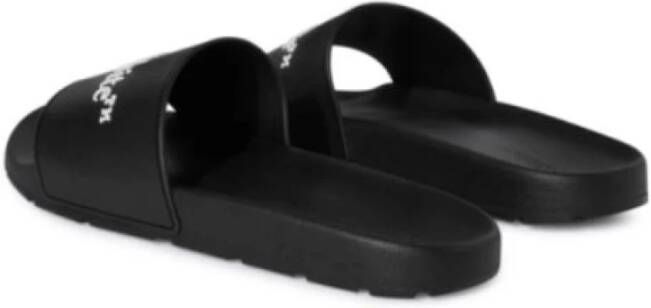Off White Zwarte Boekachtige Sandalen Black Heren