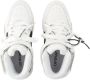 Off White Zwarte en witte leren sneakers Zwart Dames - Thumbnail 4