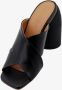 Off White Zwarte Leren Sandalen Lente Hak - Thumbnail 2