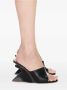 Off-White Jug leren sandalen met sleehak Zwart - Thumbnail 2