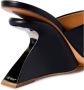 Off-White Jug leren sandalen met sleehak Zwart - Thumbnail 4