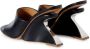 Off-White Jug leren sandalen met sleehak Zwart - Thumbnail 6