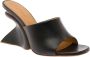 Off-White Jug leren sandalen met sleehak Zwart - Thumbnail 7
