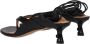Off White Zwarte leren teenslipper - Thumbnail 4