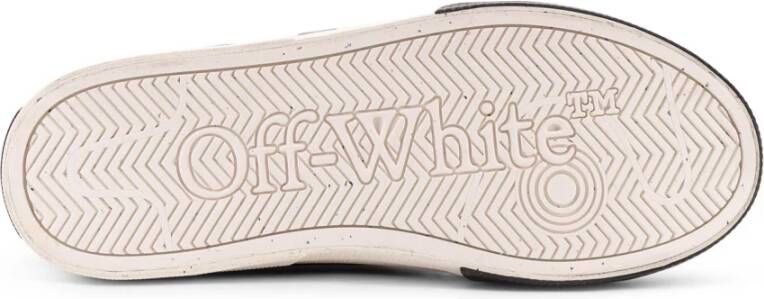 Off White Zwarte Sneakers met Iconische Pijl Patch