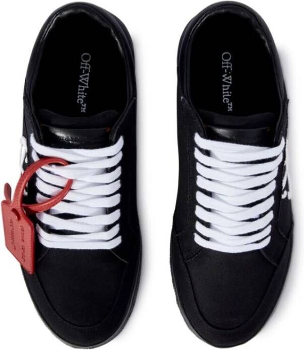 Off White Zwart Witte Canvas Sneakers Black Heren
