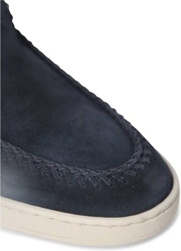 Officine Creative Blauwe Suède Loafers