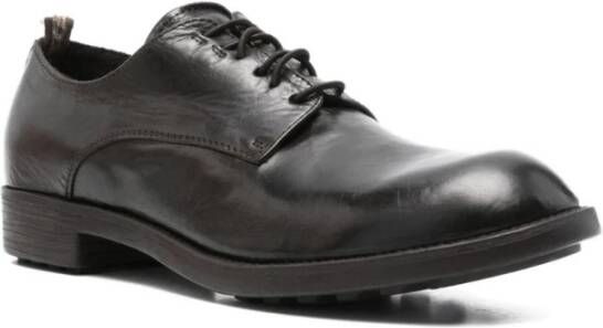 Officine Creative Bruin Leren Veterschoenen