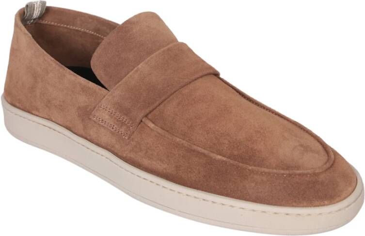 Officine Creative Bruine Leren Loafer Schoenen Brown Heren