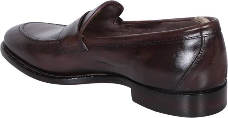 Officine Creative Bruine Leren Loafer Schoenen Brown Heren