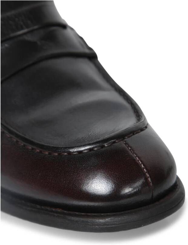 Officine Creative Bruine Loafer Schoenen Franje Ontwerp