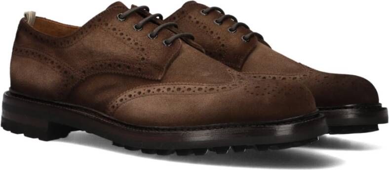 Officine Creative Bruine Suède Heren Veterschoenen