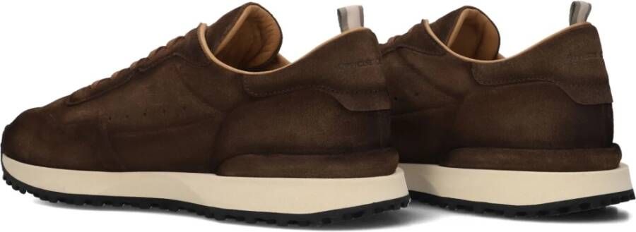 Officine Creative Bruine Suède Lage Sneakers