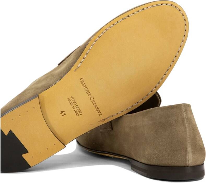 Officine Creative Bruine Suède Penny Airto Loafers