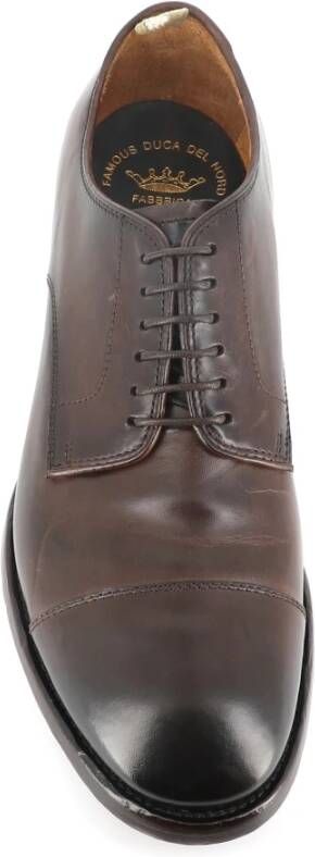 Officine Creative Ebony Leather Derby Flat Schoenen