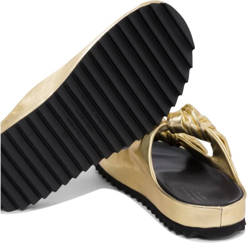 Officine Creative Gouden Sandalen Pelagie Elegant Ontwerp