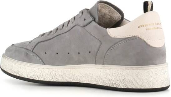 Officine Creative Grijze Suède Sneaker met Rubberen Zool Gray Dames