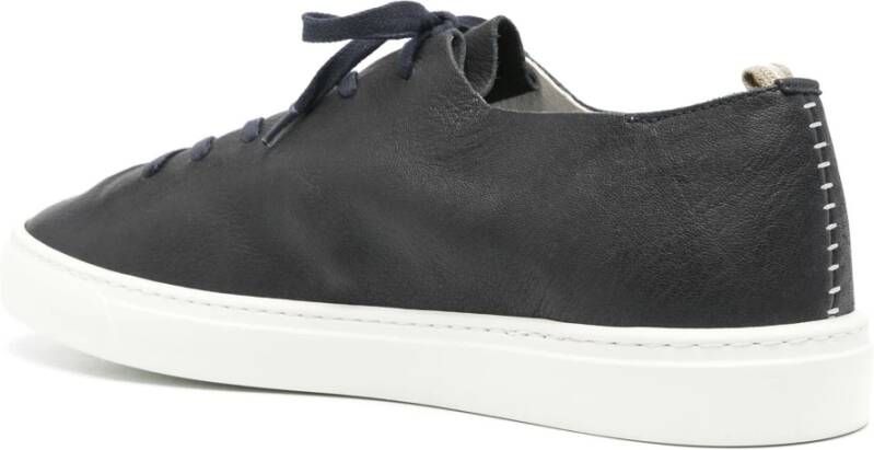 Officine Creative Lichte Leren Sneakers Blue Heren