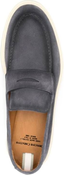 Officine Creative Blauwe Suède Instap Sandalen Blue Heren