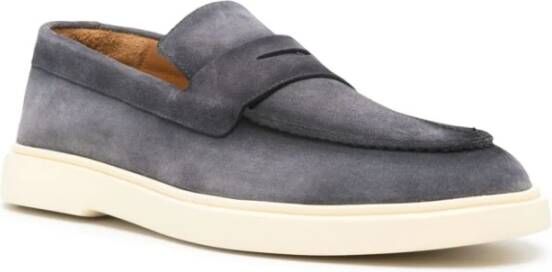 Officine Creative Blauwe Suède Instap Sandalen Blue Heren