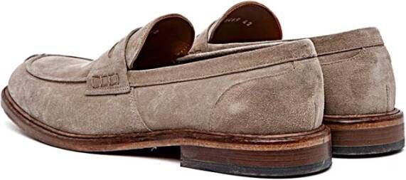 Officine Creative Stijlvolle Leren Schoenen voor Mannen Beige Heren
