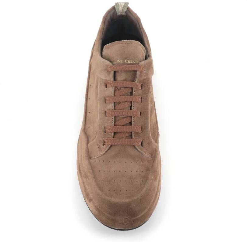 Officine Creative Suède Sneakers in Sigaro Kleur Beige Heren