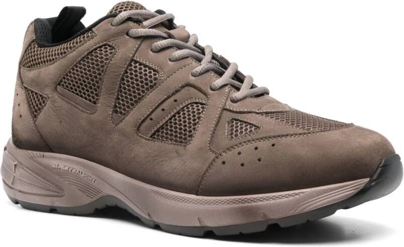 Officine Creative Mesh Sneakers Supurbia 001 Brown Heren
