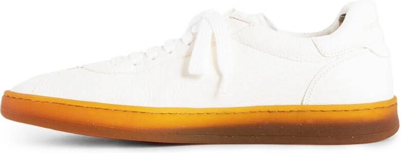 Officine Creative Witte Leren Sneakers met Veters