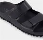 Officine Creative Zwarte leren slippers - Thumbnail 2