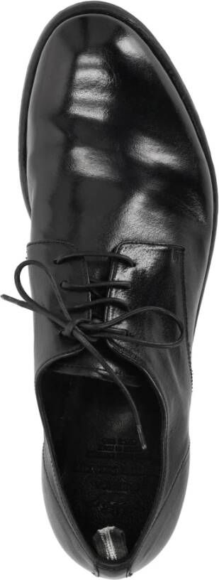 Officine Creative Zwarte platte schoenen Derby Arc