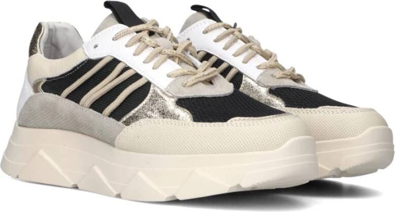 Omoda Beige Chunky Sole Low-Top Sneakers