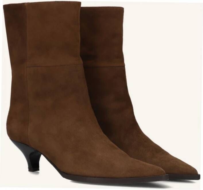 Omoda Bruin Suède Enkellaarsjes Av254