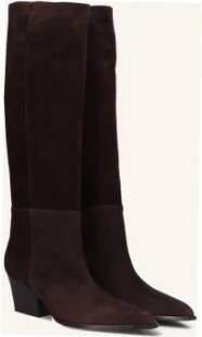 Omoda Bruine Leren Laarzen voor Herfst Winter