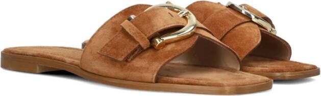 Omoda Cognac Slippers X Iris Oller