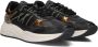 Omoda Zwarte lage sneakers met bronzen accenten - Thumbnail 3