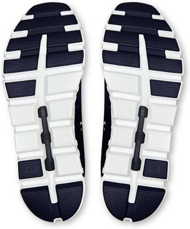 On Running Blauwe Snelle Veters Sneakers Lichtgewicht Demping