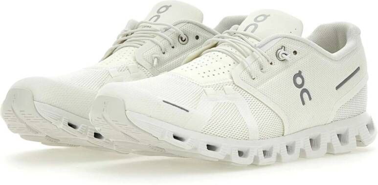 ON Running Cloud 5 Witte Sneakers Lichtgewicht Ademend White Heren