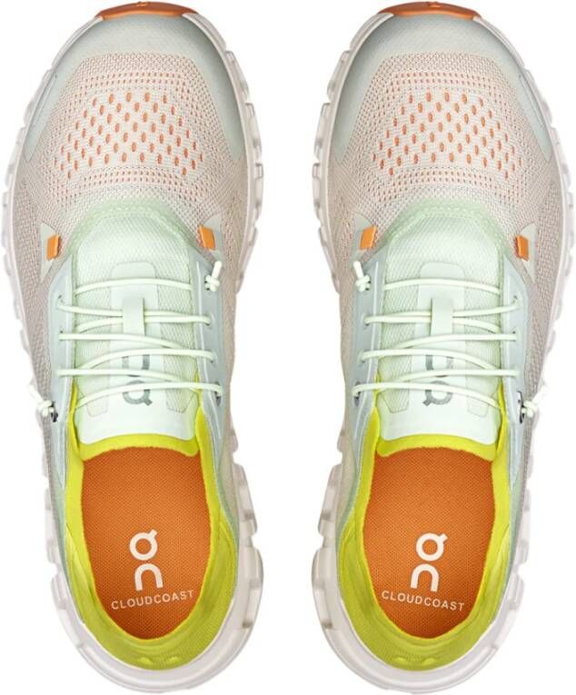 On Running Cloud Coast Dames Sneakers Aloe Limelight