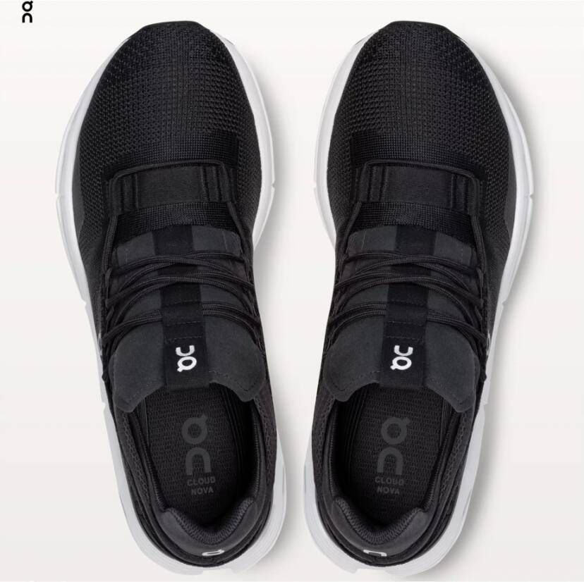 ON Running Cloudnova Prestatie sneaker voor de hele dag Zwart Heren