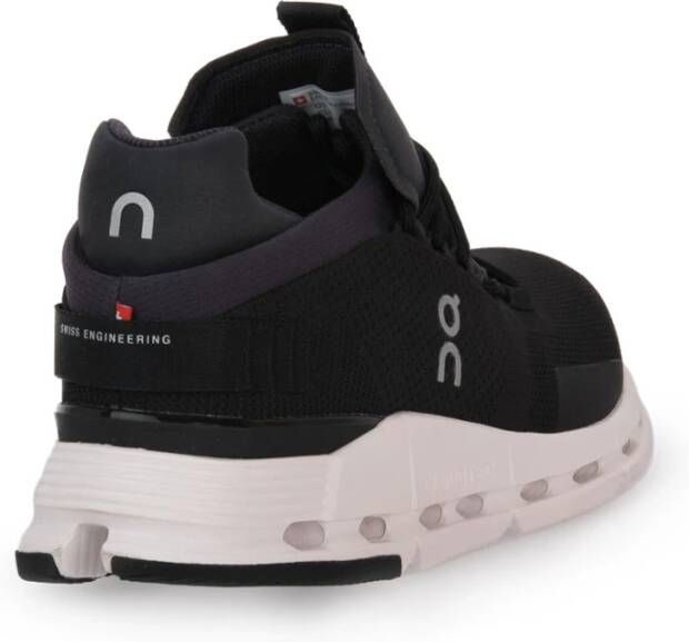 ON Running Cloudnova Zwart Wit Sneakers Black Dames