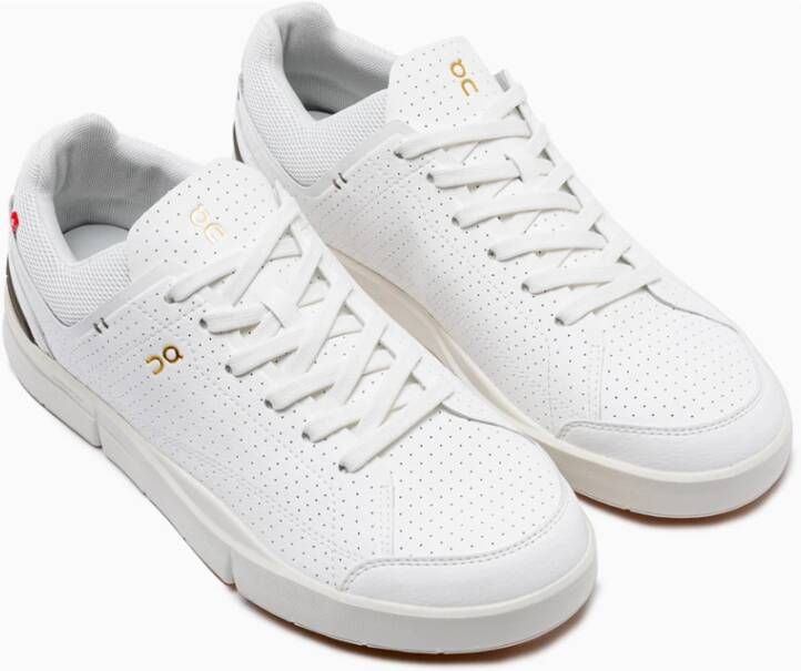 On Running Retro Stijl Geperforeerde Vegan Leren Sneakers