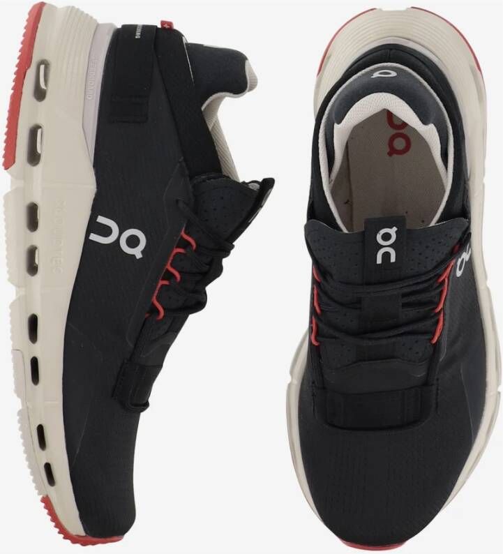 ON Running Ultra-lichtgewicht Ademende Sneakers met Logodetails Black Heren